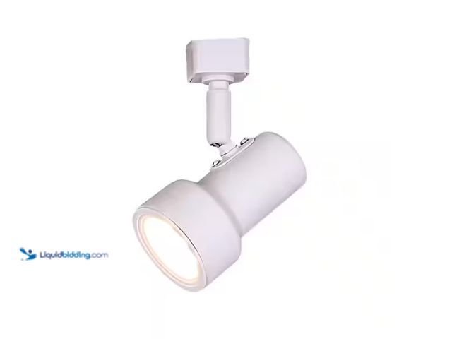 Lot 49-1566946 - Hampton Bay 1-Light White Integrated LED Linear Track Lighting Mini Step Head, Model # 813930, Unuse...