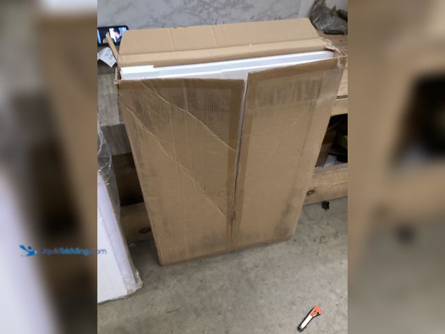 Lot 49-5411734 - FORCLOVER 24 in. W x 36 in. H Arch Framed Wall Mount Bathroom Vanity Mirror in Brushed Gold. Unused