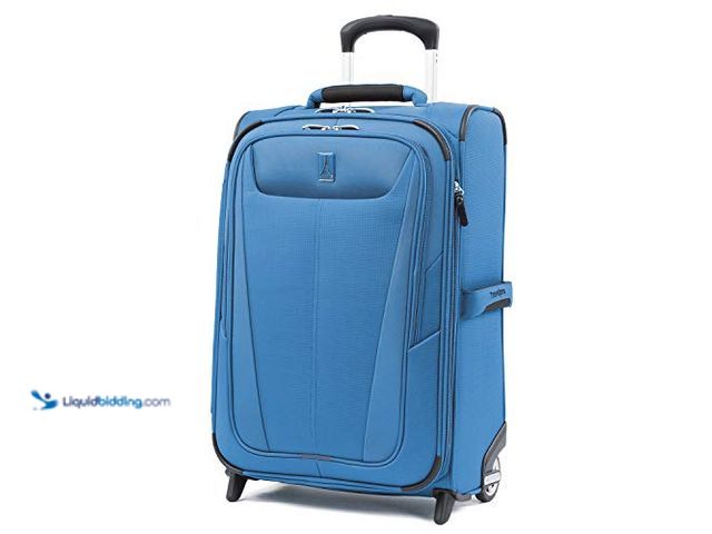 Lot 49-5483276 - Travelpro Luggage Maxlite 5 22" Lightweight Expandable Carry-On Rollaboard Suitcase, Azure Blue. Unu...