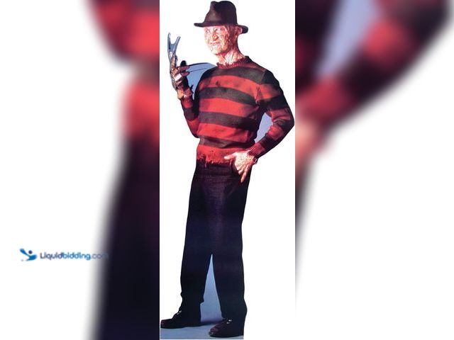 Lot 49-3523692 - Cardboard People Advanced Graphics Freddy Krueger Life Size Cardboard Cutout Standup - A Nightmare o...