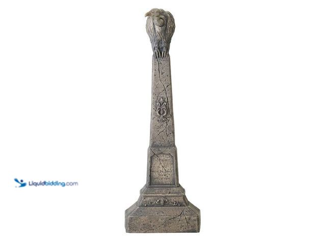 Lot 49-2024443 - Home Accents Holiday 2.5 ft Grave & Bones Watcher's Perch. Model # 26SV25422. MSRP $40. Used. Has at...
