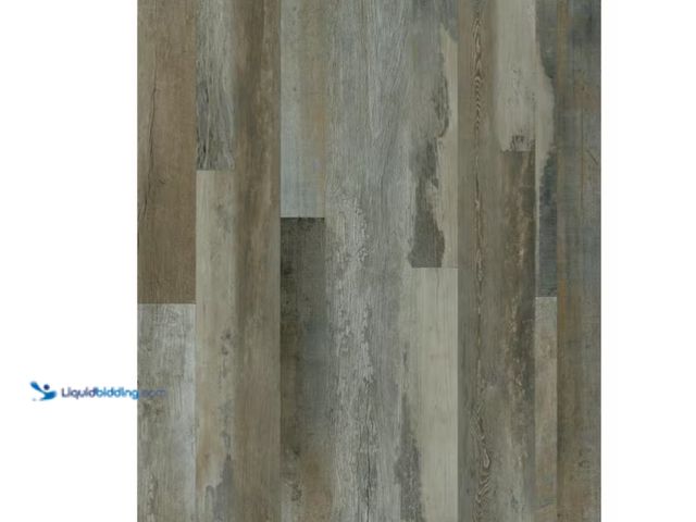 Lot 49-3709013 - (~720 sq ft) TrafficMASTER Grey Distressed Wood Peel & Stick Vinyl Plank Flooring – Pallet of Floori...