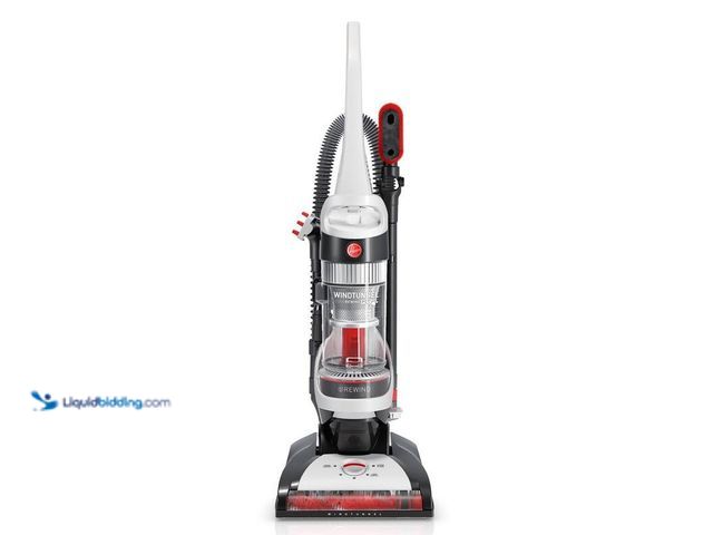 Lot 49-5406361 - Hoover Wind Tunnel Bagless Pet Upright Vacuum Cleaner with Automatic Cord Rewind For Carpet, Hardwoo...