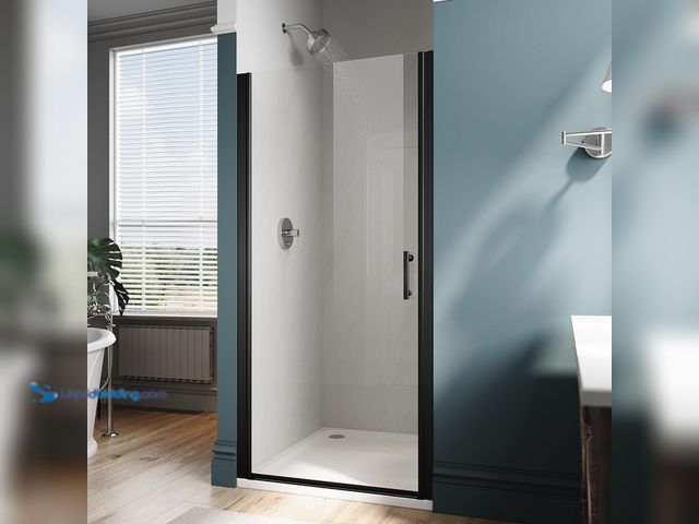Lot 49-5483898 - ELEGANT Pivot Shower Door 32 in. W x 72 in. H, Pivot Swing Shower Doors with 1/4 in. Clear Tempered ...