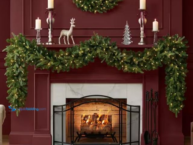 Lot 49-5574156 - Home Decorators Collection
12 ft SMART Grand Duchess Balsam Fir Pre-Lit Garland. Model # 26LE31028....