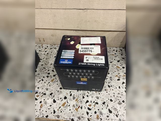 Lot 49-5459776 - QTY 2 - Garibosh Led Bulb String Lights. 2700K String lights. 4 Adjustable Modes. Model #DFQY-SS14. ...