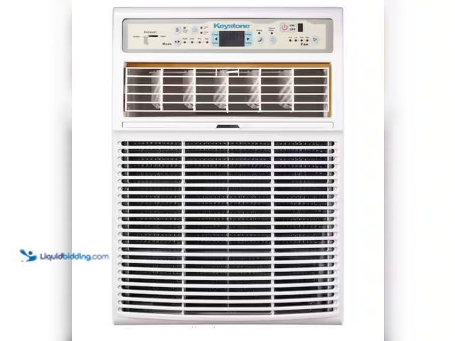 Lot 49-2000301 - Keystone 8,000 BTU (DOE) Slider/Casement Window Air Conditioner Cools 350 sq. ft. in White, Model # ...