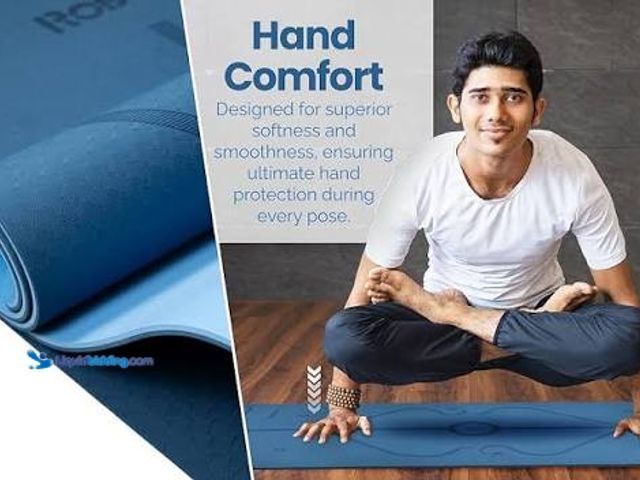 Lot 49-5545206 - Gruper Yoga Mat Non Slip, Eco Friendly Fitness Exercise Mat with Carrying Strap,Pro Yoga Mats for Wo...
