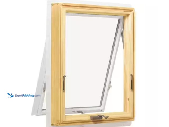 Lot 49-1570058 - Andersen 35-15/16 in. x 24-1/8 in. 400 Series White Awning Clad Wood Window with Pine Interior, Low-...