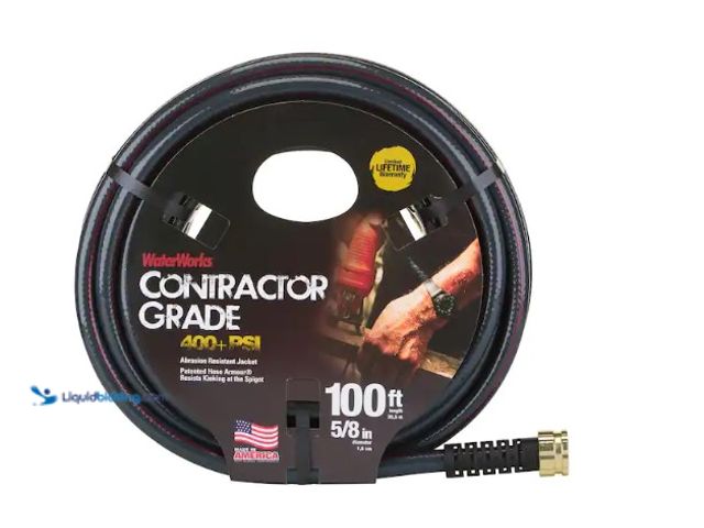 Lot 49-1566577 - WATERWORKS 5/8 in. x 100 ft. Heavy Duty Contractor Water Hose, Model # CWWCGT58100, unused  Ref#LBRE...