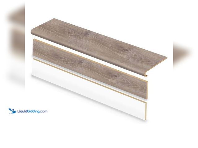 Lot 49-5446780 - Cap A Tread
Sterling Oak 47 in. L x 12.15 in. W x 42.92 mm T Vinyl Overlay Stair Tread and Reversib...