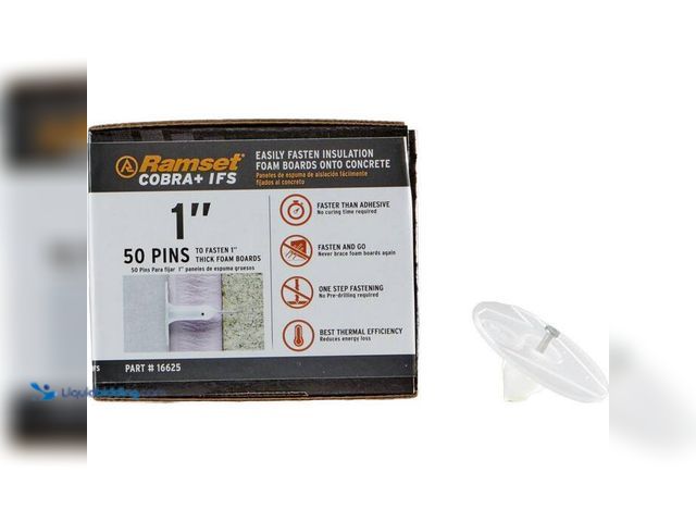 Lot 49-2024459 - Ramset 1 in. Cobra+ IFS Conversion Kit Pins (50-Pack). Model # 16625. MSRP $60. Unused.   Ref#PA0925