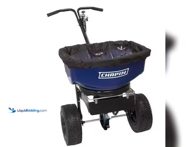Lot 49-5490055 - Chapin
82088B 80-Pound Professional Sure Spread Ice Melt and Salt Spreader with Baffles 
Internet ...