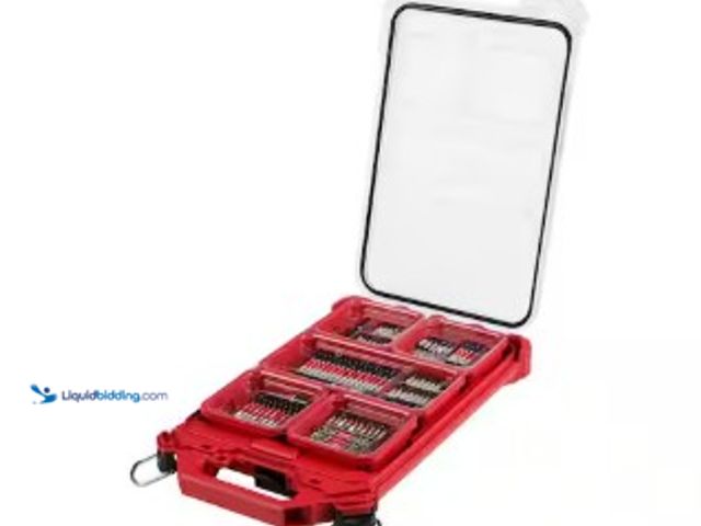 Lot 49-2022847 - Milwaukee SHOCKWAVE Impact Duty Alloy Steel Screw Driver Bit Set with PACKOUT Case (100-Piece), Mode...