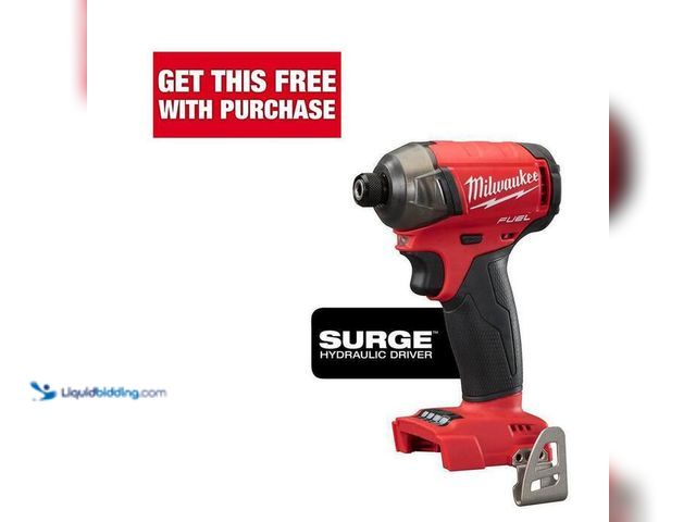 Lot 49-5414120 - Milwaukee
M18 FUEL SURGE 18V Lithium-Ion Brushless Cordless 1/4 in. Hex Impact Driver (Tool-Only), ...