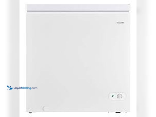 Lot 49-5448768 - Vissani 7.0 cu. ft. Manual Defrost Chest Freezer with LED Light in White Garage Ready. Model # HMCF7...