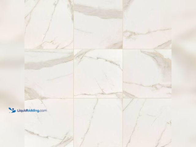 Lot 49-5554054 - Qty: 3 MSI Calacatta Kofi 35 in. x 35 in. Matte Porcelain Marble Look Floor and Wall Tile (17.01 sq....