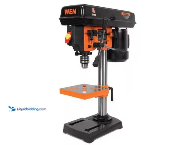 Lot 49-2001204 - WEN 2.3-Amp 8 in. 5-Speed Cast Iron Benchtop Drill Press with 1/2 in. Chuck Capacity, Model # 4206T,...