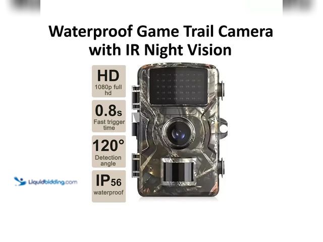 Lot 49-5388866 - Waterproof Game Trail Camera 20MP 1080P with IR Night Vision Camouflage Housing - NEW - This trail c...