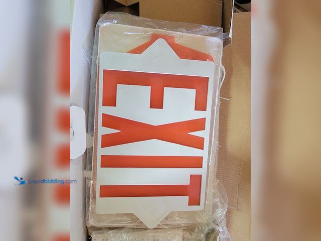 Lot 49-1816025 - 1 New Exit Sign Universal Transformer Exit Sign 120 VAC-277VAc Operation
LED Powered