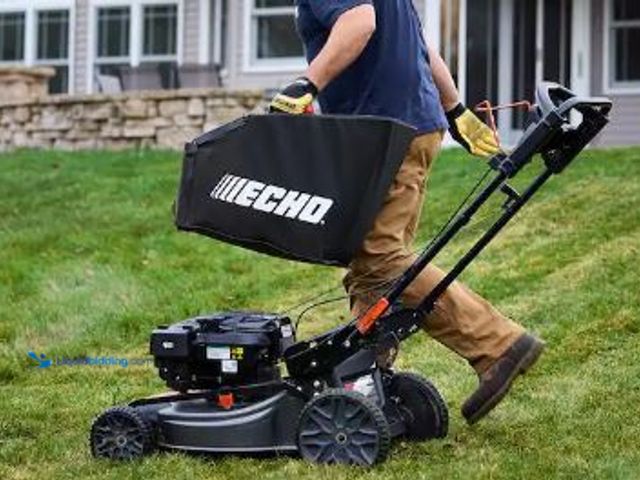 Lot 49-1600880 - ECHO 21 in. 190 cc Briggs and Stratton Gas 3-in-1 Dual Blade RWD Self-Propelled Lawn Mower with Sing...
