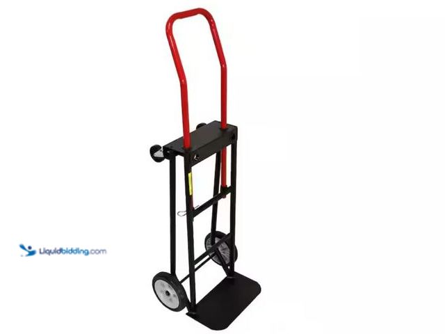 Lot 49-2020692 - Milwaukee 300/500 lb. Capacity Convertible Hand Truck, Model # 30152. MSRP: $101.54. Used.  Ref#HD09...