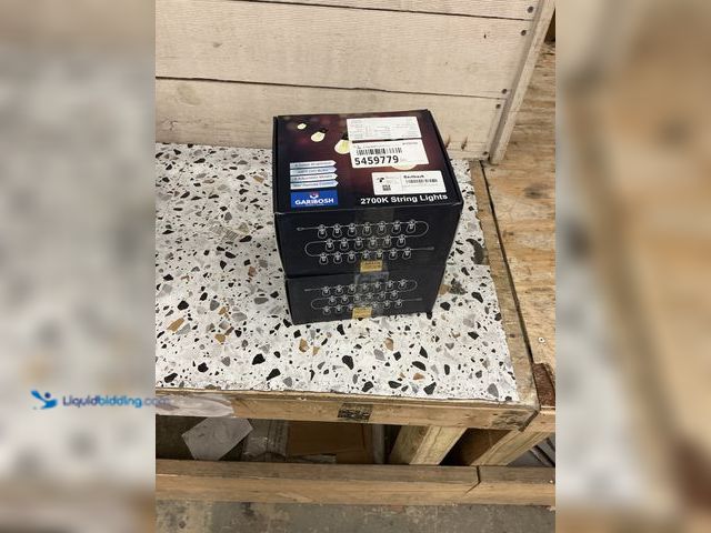 Lot 49-5459779 - QTY 2 - Garibosh Led Bulb String Lights. 2700K String lights. 4 Adjustable Modes. Model #DFQY-SS14. ...