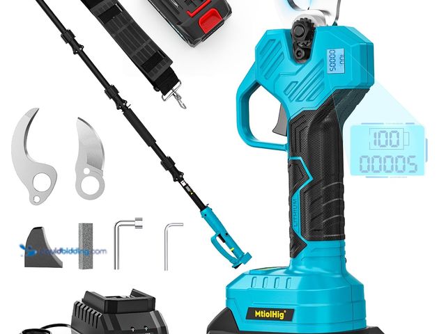 Lot 49-3527697 - Cordless Pole Pruning Shears Compatible with Makita 18V Battery: 1.5-2 Inch Cutting Diameter Electri...