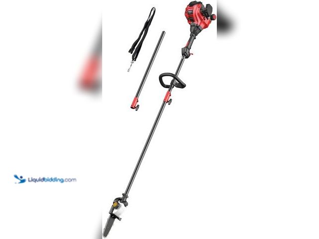 Lot 49-5543159 - Troy-Bilt Gas Pole Saw, 25cc, 8-inch (TB25PS). Used with attachments. Has compression. Unable to tes...