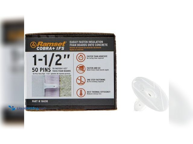 Lot 49-2024462 - Ramset 1.5 in. Cobra+ IFS Conversion Kit Pins (50-Pack). Model # 16638. MSRP $65. Unused.   Ref#PA09...