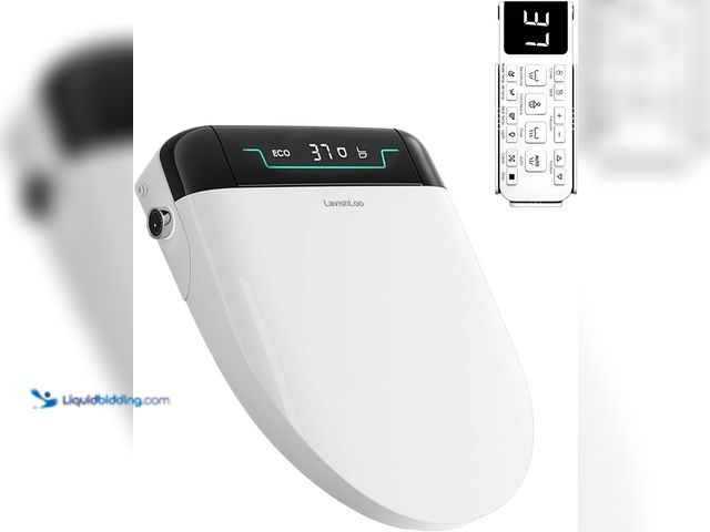 Lot 49-3515993 - Electronic Bidet Toilet Seat with Heated Seat, Multiple Cleaning Modes, Adjustable Nozzle, Warm Air ...