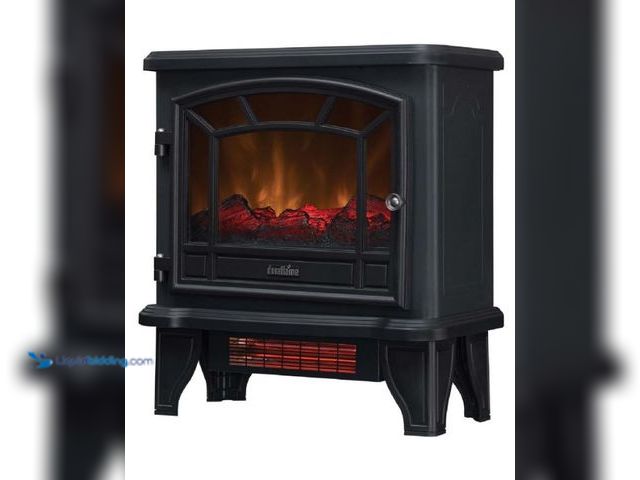 Lot 49-1577211 - Duraflame® Infrared Quartz Electric Fireplace Stove Heater, Black, Model # B015GSN1TW, Unused, Power...
