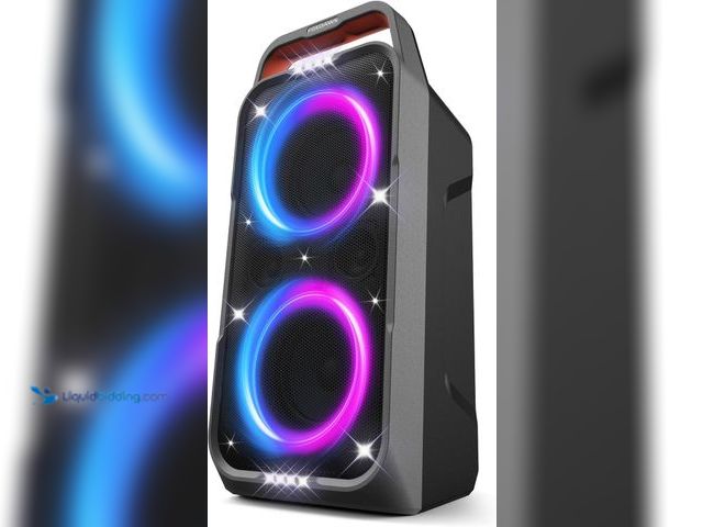 Lot 49-5413439 - Portable Bluetooth Speaker: 240W Peak Powerful Loud Sound Deep Bass Wireless Boombox Large Subwoofer...