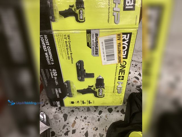 Lot 49-5486400 - RYOBI
ONE+ HP 18V Brushless Cordless Compact 1/2in. Drill/Driver (tool only) Internet # 327697338
...