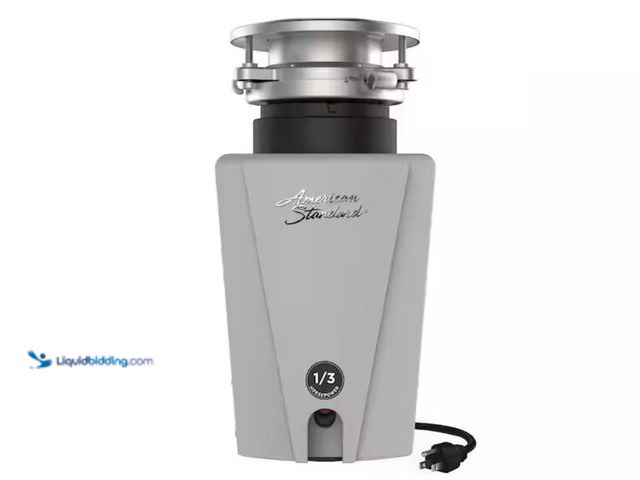 Lot 49-1631411 - American Standard Platinum Corded 1/3 HP Continuous Feed Insulated Garbage Disposal, Model # 10-US-A...