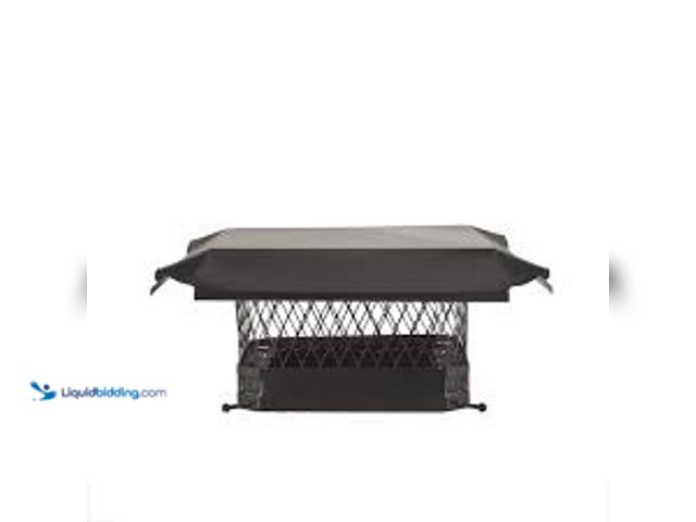 Lot 49-5407032 - HY-C 11 in. x 11 in. Bolt-On Single Flue Chimney Cap in Black Galvanized Steel. Model # CBO1111. Unu...