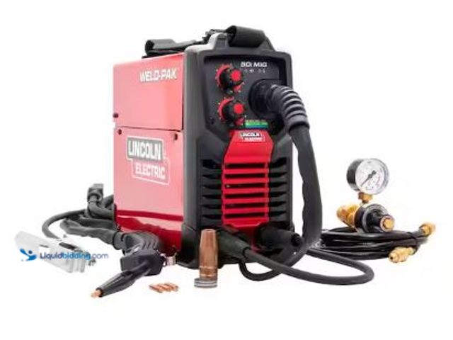 Lot 49-1529282 - Lincoln Electric
WELD-PAK 90i MIG and Flux-Cored Wire Feeder Welder with Gas Regulator, Model # K52...