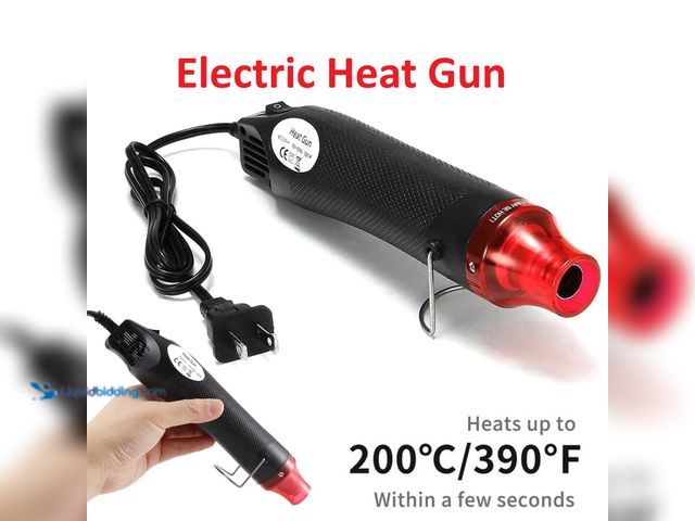 Lot 49-3481289 - Electric Hot Air Heat Gun - NEW - This heat gun is made of high-quality ABS plastic and stainless st...