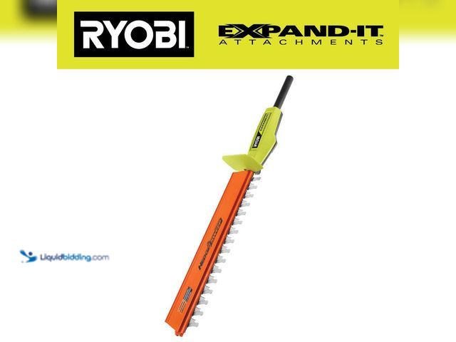 Lot 49-5447783 - RYOBI Expand-It 18 in. Universal Hedge Trimmer Attachment. [Model # RYHDG] Unused. Unable to test