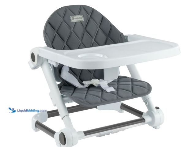 Lot 49-5551792 - Monbebe Portable Foldable Toddler Booster Seat, Grey, Unused