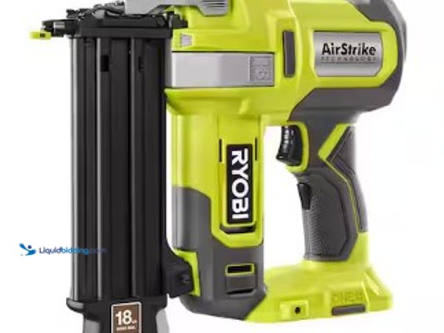 Lot 49-2022815 - RYOBI ONE+ 18V 18-Gauge Cordless AirStrike Brad Nailer, Model # P321, MSRP $149, Unused, Has battery...