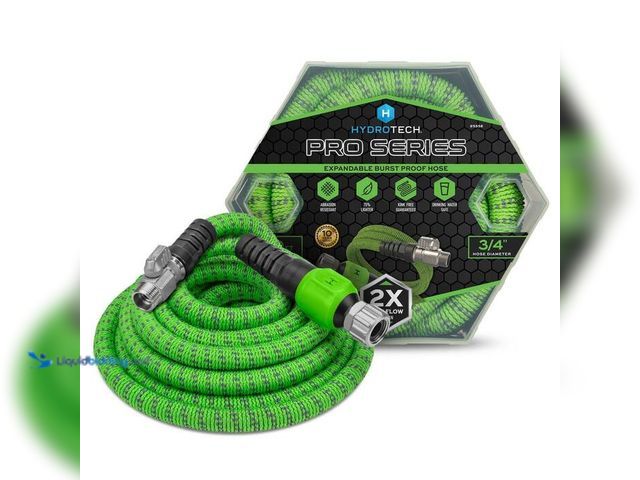 Lot 49-2024180 - Hydrotech Pro Series 3/4 in. x 50 ft. Heavy Duty Garden Water Hose, Lightweight, Expandable. Model #...