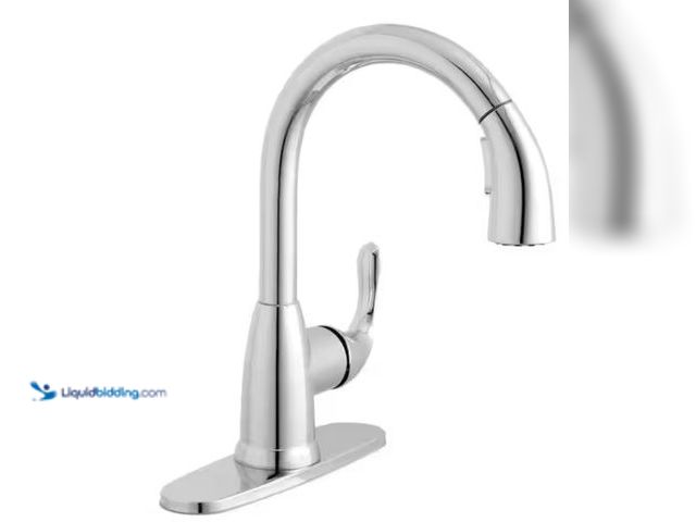 Lot 49-2001518 - Glacier Bay Dylan Single-Handle Pull-Down Sprayer Kitchen Faucet in Polished Chrome, Model # HD67551...