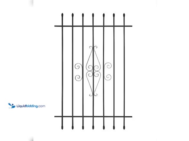 Lot 49-2000058 - Grisham 36 in. x 54 in. Spear Point Window Bar Guard, Model # WB3654BK, Unused, Scuffs & scratches f...