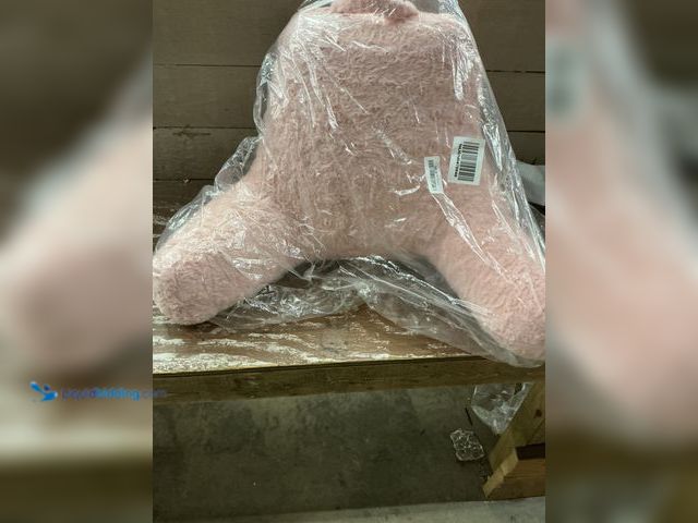 Lot 49-5572485 - Pink Furry Bed Arm Pillow. Unused