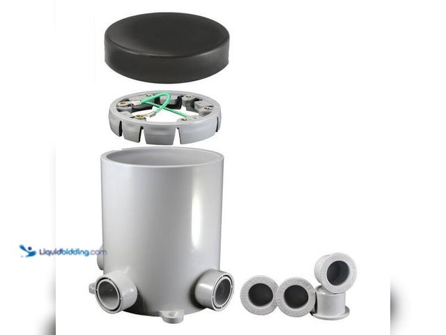 Lot 49-5446897 - Cantex
Round Floor Box for Concrete with Two .75-in. Outlets and Two .5-in. Outlets SKU # 100925574...