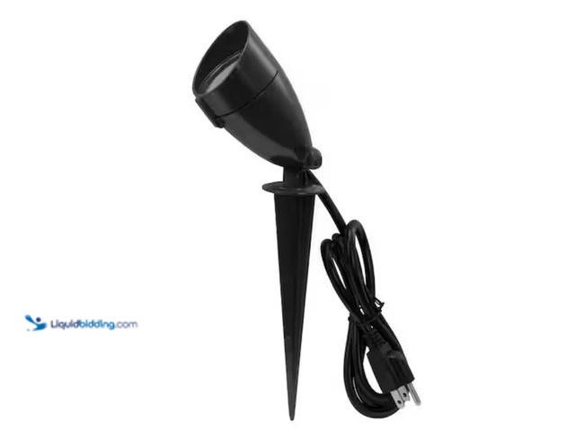 Lot 49-1631312 - Lot of (4) Commercial Electric CE Bronze Line Voltage LED Spike Light with Adjustable lamp head 1-EA...