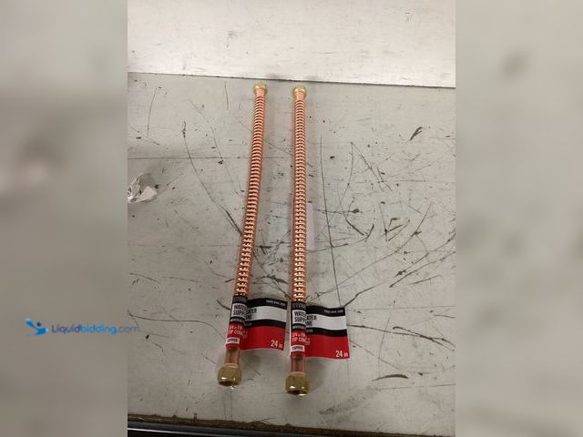 Lot 49-3617624 - Everbilt Set of (2) 3/4 in. FIP x 3/4 in. FIP x 24 in. Copper Water Heater Connector - Unused SKU #1...