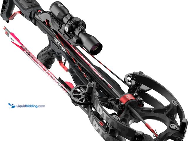 Lot 49-5408511 - Barnett Hyper Raptor Crossbow, High-Speed Compact Crossbow Package. [ASIN: B0BSVKZDTM] Used
