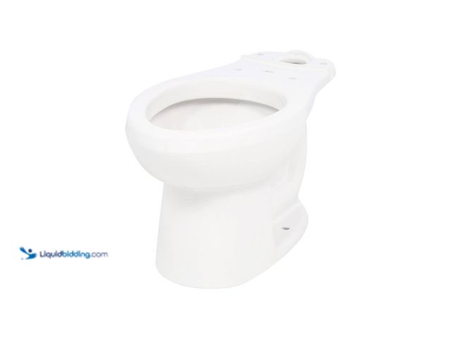Lot 49-5414727 - H2Option Siphonic Dual Flush Elongated Toilet Bowl Only in White Model # 3706.216.020unused  bottom ...